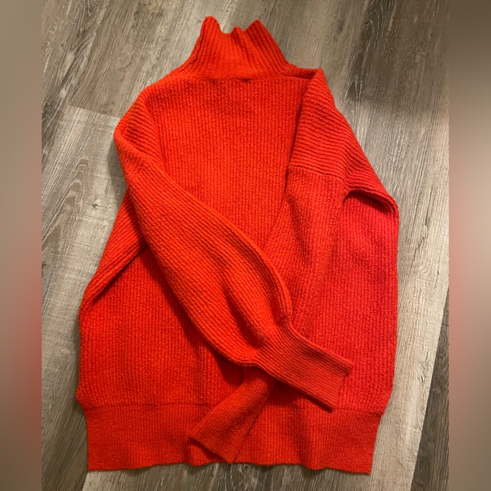 French Connection Bright Red Turtleneck Sweater - Picture 5 of 5